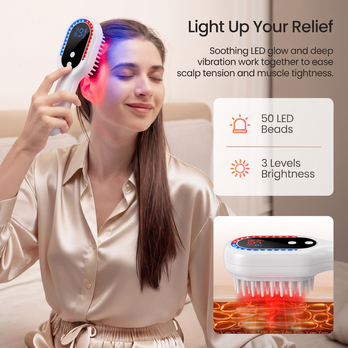 Vestra Red Light Scalp Massager